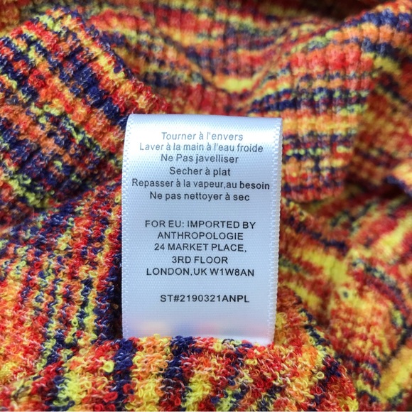 Anthropologie Current Air Orange/Multi  Cutout Mini Dress - Picture 9 of 13